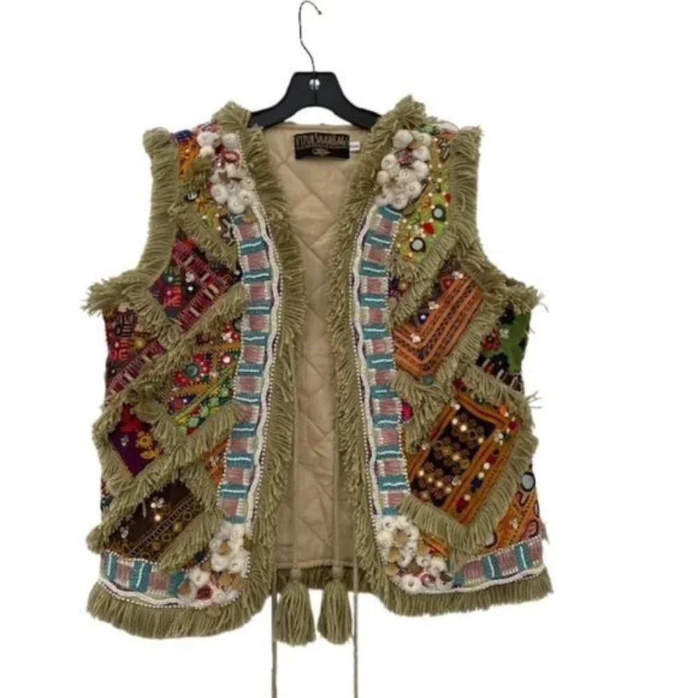 Vipul Shah Chic Bollywood Designer Banjara Vest - Picture 2 of 11